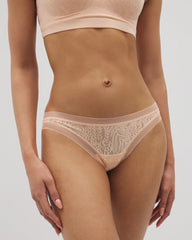 PEACH PARFAIT - Soma Thong Panty with Stretch Lace | Soma