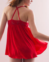 DARE ME RED - Satin Babydoll Chemise | Soma