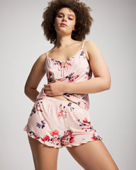FLORAL DREAMS PINK BLUSH - Ruffle Pajama Shorts | Soma