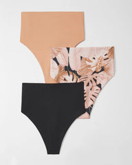 PANDAWA PALMS MULTI-PACK - High-Waist Thong Panty 3 Pack | Soma