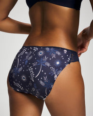 BOTANICAL TILE NAVY M - Edge Bikini Panty with Lace | Soma
