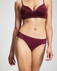 VELVET PLUM - Edge Bikini Panty with Lace | Soma