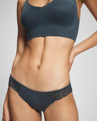PETROL - Bikini Panty with Lace | Soma