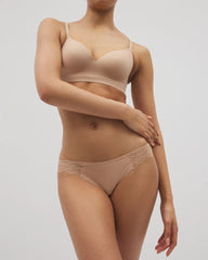 WARM AMBER - Bikini Panty with Lace | Soma
