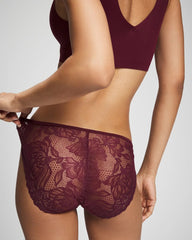 VELVET PLUM - Lace Back Bikini Panty | Soma