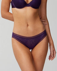 BLACKBERRY - Soma Bikini Panty with Stretch Lace | Soma