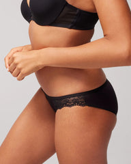 BLACK - Bikini Panty with Enchanting Lace | Soma