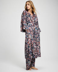 PETAL MOSAIC PETROL - Long Robe | Soma
