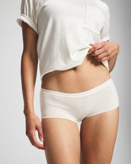HEATHER ECRU - Cotton Boyshort Panty | Soma