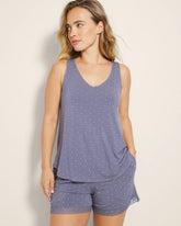 ON THE DOT EARL GRAY - Printed V-Neck Pajama Tank | Soma