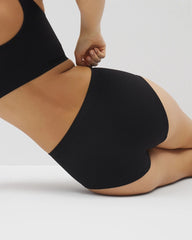 BLACK - Seamless Rib Boyshort Panty | Soma