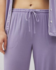 JACARANDA - Solid Piped Crop Pajama Pant | Soma