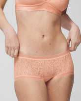 APRICOTTA - Soma Boyshort Panty with Stretch Lace | Soma