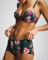 COTTAGE FLORAL MINI GREEN - Lace Boyshort Panty | Soma
