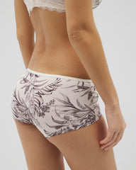 PALM PERFECT M CHAMPAGNE - Boyshort Panty with Enchanting Lace | Soma