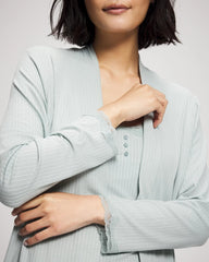 GREEN MIST - Pointelle Pajama Cardi | Soma