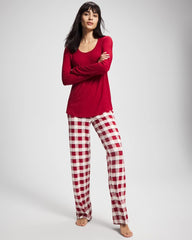 DREAMSCAPE PLAID CHAMP - Packaged Long-Sleeve Pant Pajama Set | Soma
