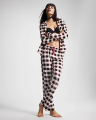 DREAMSCAPE PLAID BLACK - Ankle Pajama Pant | Soma