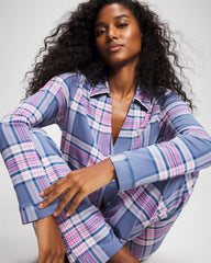 PRETTY PLAID SUNDOWN - Ankle Pajama Pant | Soma