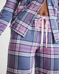 PRETTY PLAID SUNDOWN - Ankle Pajama Pant | Soma