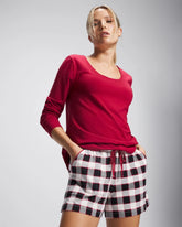 DREAMSCAPE PLAID BLACK - Pajama Shorts | Soma