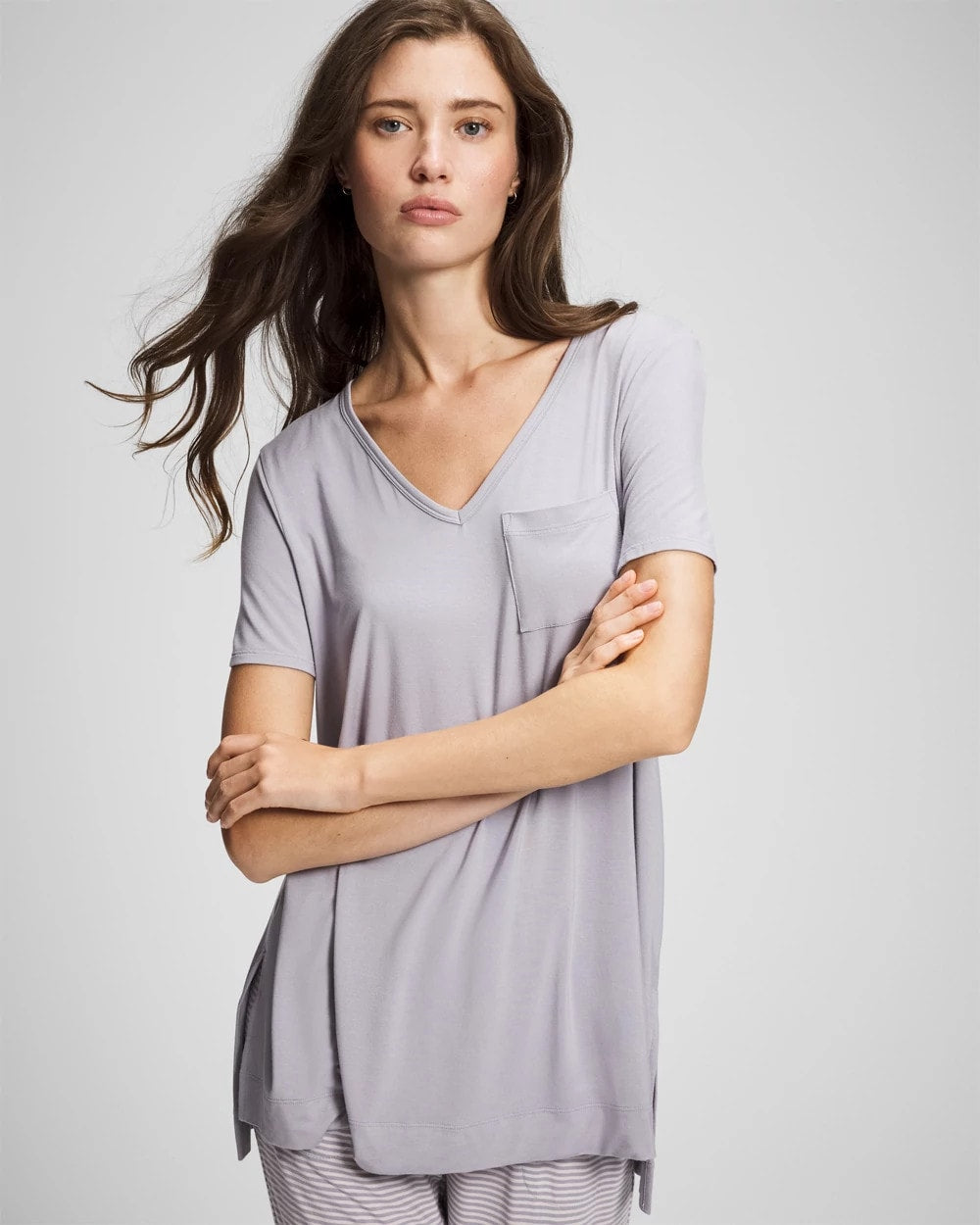 MOONSTONE - Short Sleeve Pajama Tunic Tee | Soma