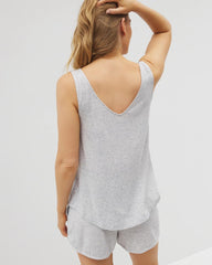 BLUE SLUB - Slub V-Neck Pajama Tank | Soma