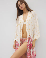 KASHMIR PAISLEY PLCD CH - Kimono Short Robe | Soma