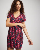 HOLLY JOLLY RED VELVET - Short Sleeve Sleepshirt | Soma