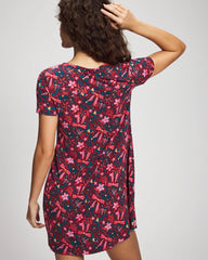 HOLLY JOLLY RED VELVET - Short Sleeve Sleepshirt | Soma