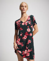 COTTAGE FLORAL GREEN - Short Sleeve Sleepshirt | Soma