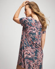 IMPERIAL PAISLEY MD PET - Short Sleeve Sleepshirt | Soma