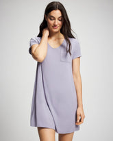 LAVENDER CLOUD - Short Sleeve Sleepshirt | Soma