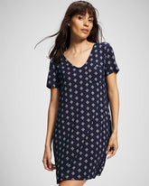 BELLE FOULARD NAVY - Short Sleeve Sleepshirt | Soma