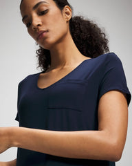 NIGHTFALL NAVY - Short Sleeve Long Sleepshirt | Soma