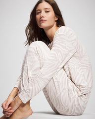 ZEBRA ZEN GRAY GLASS - Banded Ankle Pajama Pant | Soma
