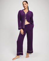 BLACKBERRY - Solid Piped Pajama Pant | Soma