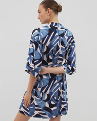 TROPICAL BREEZE SKY - Short Robe | Soma