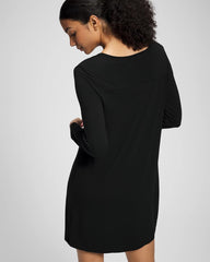 BLACK - Long-Sleeve Sleepshirt | Soma