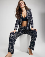 COSMIC BALLET NAVY - Printed Pajama Pant | Soma