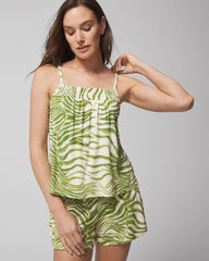 INTO THE GROOVE WHITE SMK - Smocked Pajama Cami | Soma