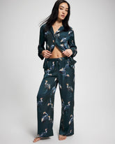 MIDNIGHT CRANES BLUE - Pajama Pants | Soma