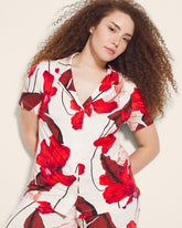 TROPIC LIKE ITS HOT WS - Short Sleeve Notch Collar Pajama Top | Soma