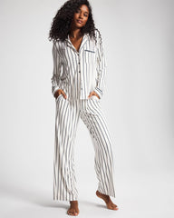 UNWIND STRIPE CHAMPAGNE - Printed Pajama Pant | Soma