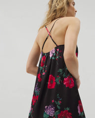 RHAPSODY FLORA BLACK - Lace Trim Chemise | Soma