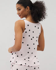 CHEERFUL DOT B SUGAR - Ruffle Pajama Tank | Soma
