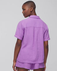 AMETHYST ORCHID - Short-Sleeve Pajama Top | Soma