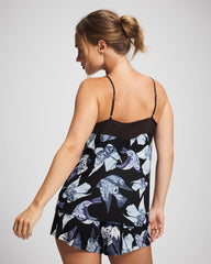 WHIMSICAL WINGS BLK MID - Mesh Trim Pajama Cami | Soma