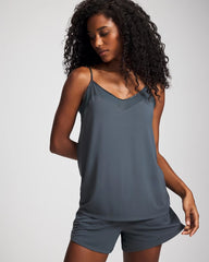 PETROL - Mesh Trim Pajama Cami | Soma