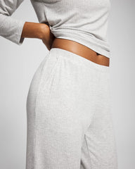 HEATHER FROST - Pointelle Wide Leg Pajama Pant | Soma